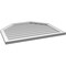 Ekena Millwork Octagonal Top Surface Mount PVC Gable Vent w/ 2"W x 1-1/2"P Brickmould Frame, 36"W x 30"H GVPOT36X3002SN - alternate 3
